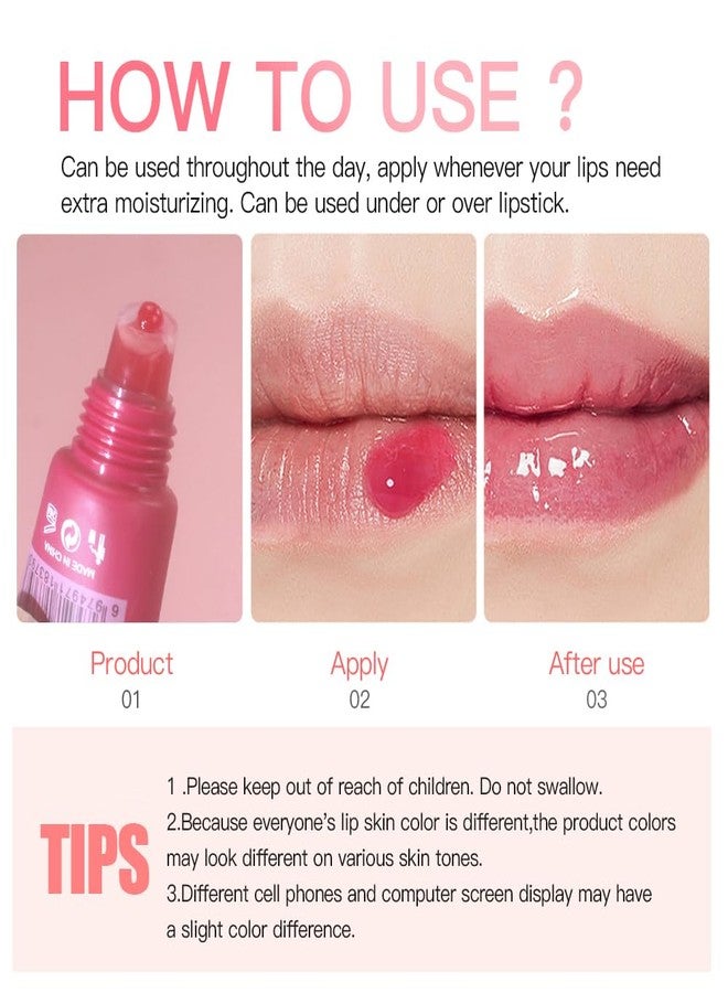 سكر سام مرطب شفاه سام شوجر مع سلسلة مفاتيح، ملمع شفاه ملون ومرطب، مرطب شفاه زبدة مع لمعان طبيعي، عناية غير لزجة للشفاه الجافة (وردي) - Image 5